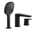 Excellen CLEVER 2.0 bateria wannowa 3-otw czarny mat