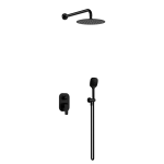 Excellent CLEVER 2.0 zestaw prysznicowy podtynkowy 2- funkcje czarny soft   AREX.SET.4145BS