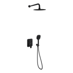 Excellent CLEVER 2.0 zestaw prysznicowy podtynkowy 3- funkcje czarny soft   AREX.SET.4147BS