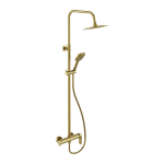 Excellent CLEVER 2.0 system prysznicowy z mieszaczem natynkowy złoty szczotkowany  AREX.4181GB