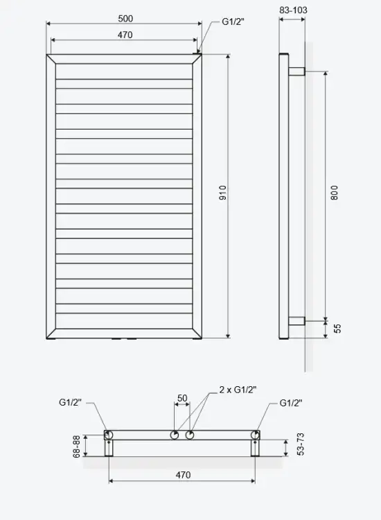 Excellent BREGO 91x50 grzejnik