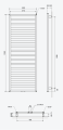 Excellent BREGO 139x50 grzejnik