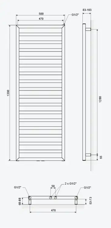 Excellent BREGO 139x50 grzejnik