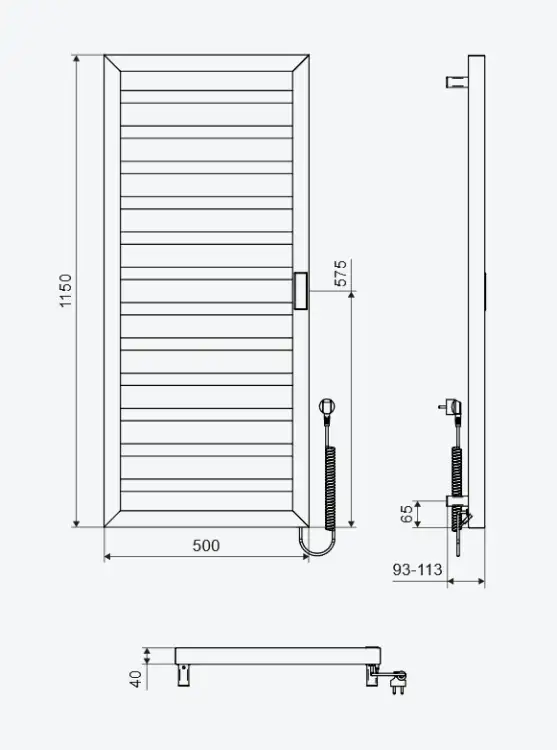 Excellent BREGO151x50 grzejnik elektryczny