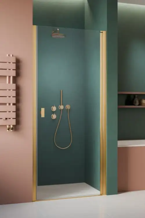 Radaway NES DWJ I drzwi do wnęki prawe złoty połysk