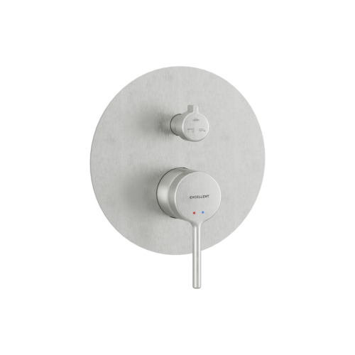 Excellent Pi bateria prysznicowo-wannowa 3 funkcyjna podtynkowa nikiel szczotkowany