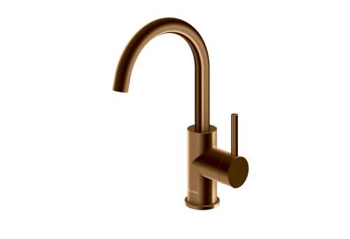 Kohlman AXEL bateria umywalkowa z obrotową wylewką miedź szczotkowana