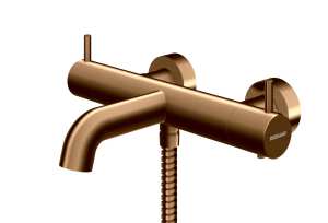 Kohlman AXEL bateria wannowa z termostatem miedziany szczotkowany QW710ABC