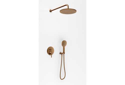 Kohlman AXEL zestaw prysznicowy podtynkowy z deszczownicą R25