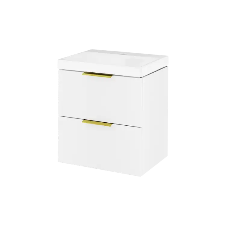 Excellent BLANCO szafka 49 cm z umywalką 2 szuflady