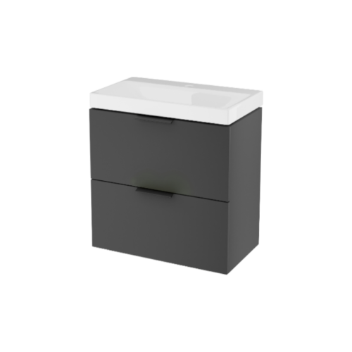 Excellent BLANCO szafka czarny soft 49 cm z umywalką 2 szuflady