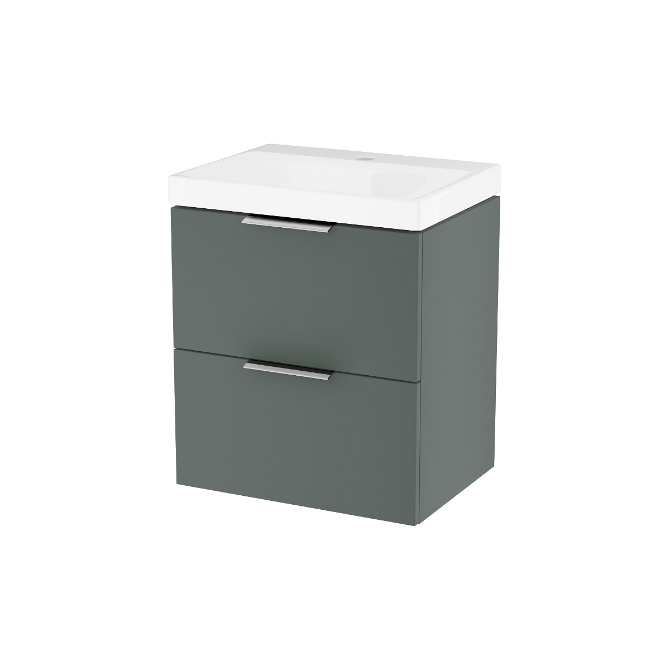 Excellent BLANCO szafka szałwiowy mat soft 49 cm z umywalką 2 szuflady