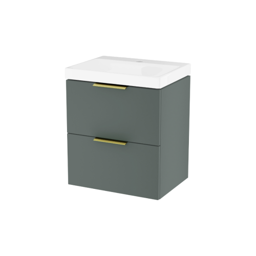 Excellent BLANCO szafka szałwiowy mat soft 49 cm z umywalką 2 szuflady