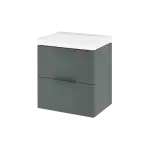 Excellent BLANKO szafka szałwiowy mat soft 49 cm z umywalką 2 szuflady uchwyt szałwiowy  MLEX.6317.K.490.GNGN