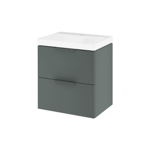 Excellent BLANKO szafka szałwiowy mat soft 49 cm z umywalką 2 szuflady uchwyt szałwiowy  MLEX.6317.K.490.GNGN