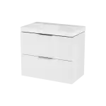 Excellent BLANKO szafka 64 cm z umywalką 2 szuflady uchwyt chrom  MLEX.6317.K.640.WHCR