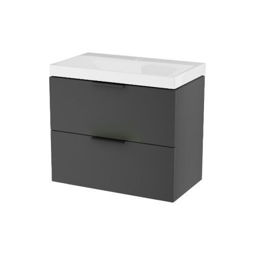 Excellent BLANCO szafka czarny soft 64 cm z umywalką 2