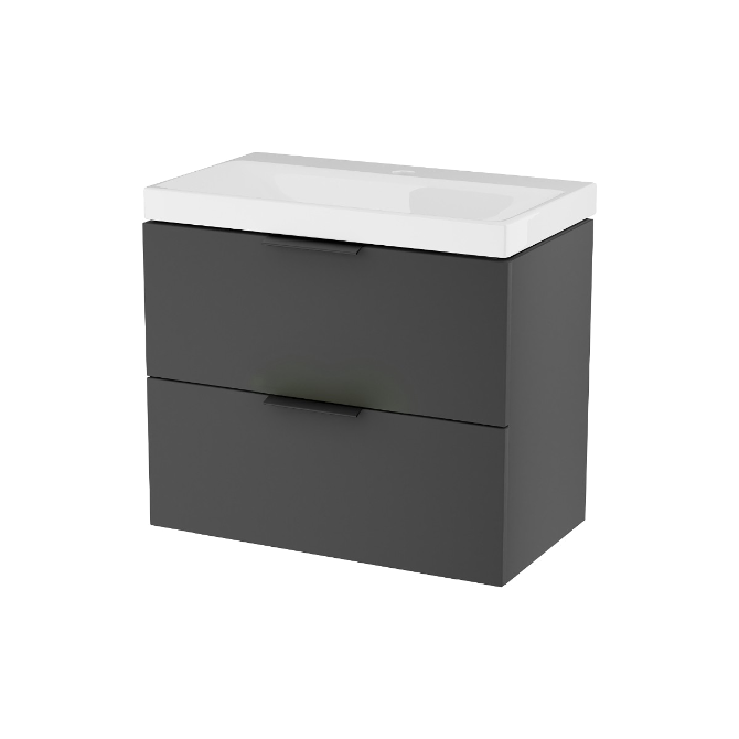 Excellent BLANCO szafka czarny soft 64 cm z umywalką 2