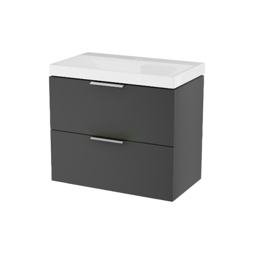 Excellent BLANCO szafka czarny soft 64 cm z umywalką 2 szuflady