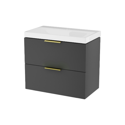 Excellent BLANCO szafka czarny soft 64 cm z umywalką 2