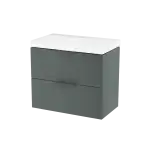 Excellent BLANKO szafka szałwiowy mat 64 cm z umywalką 2 szuflady  uchwyt szałwiowy mat   MLEX.6317.K.640.GNGN