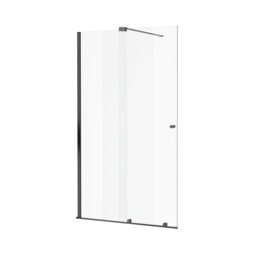 Excellent Ortigo walk-in drzwi przesuwne 120 grafit szczotkowany