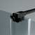 Excellent Ortigo walk-in drzwi przesuwne 140 czarny mat