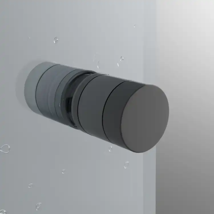 Excellent Ortigo walk-in drzwi przesuwne 140 czarny mat