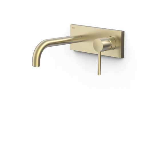 Tres STUDY bateria umywalkowa podtynkowa 18 cm złoty cava 26230031CA