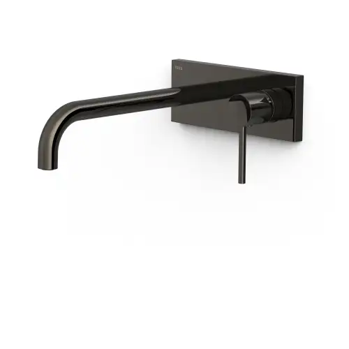 Tres STUDY bateria umywalkowa podtynkowa 24 cm czerń metalizowana 26230032KM