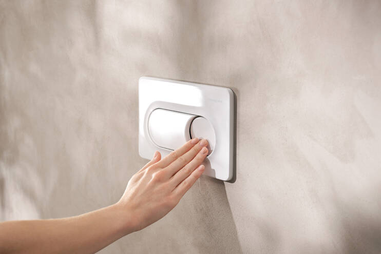 Hansgrohe iFrame Original S Przycisk spłukujący biały połysk