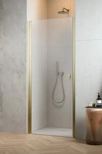 Radaway NES DWJ I drzwi do wnęki  lewe złoty szczotkowany