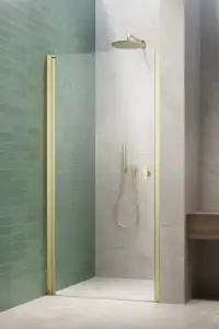 Radaway NES DWJ I drzwi do wnęki 100 lewe jasne złoto szczotkowane 10026100-98-01L