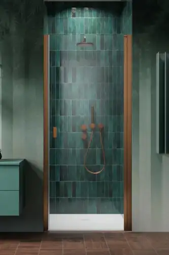 Radaway NES DWJ I drzwi do wnęki prawe miedź szczotkowany