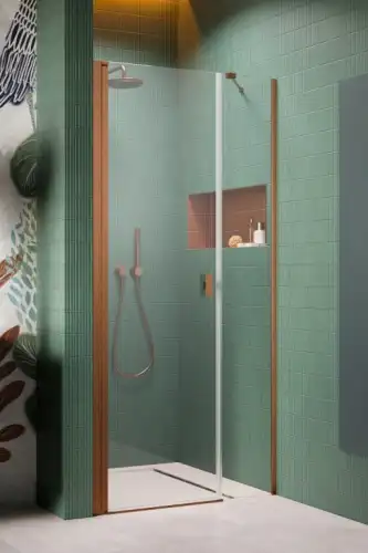 Radaway NES 6 DWS drzwi do wnęki lewe miedź szczotkowana