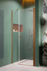 Radaway NES 6 DWS  drzwi do wnęki 130 prawe miedź szczotkowana 10028130-93-01R