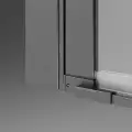 Radaway NES 6 DWS drzwi do wnęki grafit szczotkowany