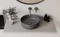 Besco VEO bateria umywalkowa podtynkowa gun metal BU-VS-GR
