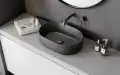 Besco VEO bateria umywalkowa podtynkowa gun metal BU-VS-GR
