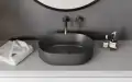 Besco VEO bateria umywalkowa podtynkowa gun metal BU-VS-GR