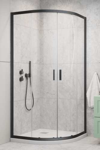 Radaway ALIENTA A 80 x 80 kabina półokrągła suwana gunmetal