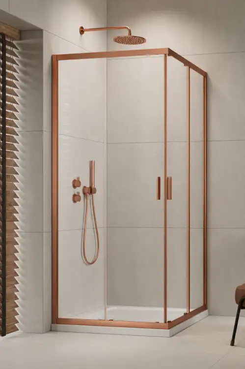 Radaway ALIENTA C 80x80 kabina drzwi suwane miedź