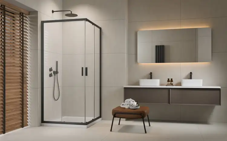 Radaway ALIENTA C 80x80 kabina drzwi suwane gunmetal