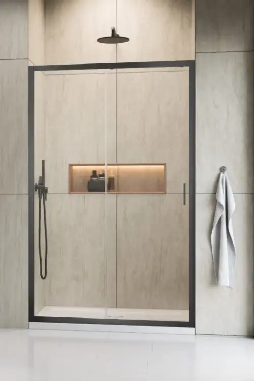 Radaway ALIENTA DWJ drzwi do wnęki  gunmetal