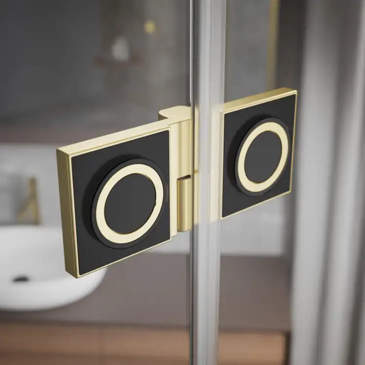 Radaway-Essenza-Brushed-Light-Gold-detal-zawias-wewnatrz