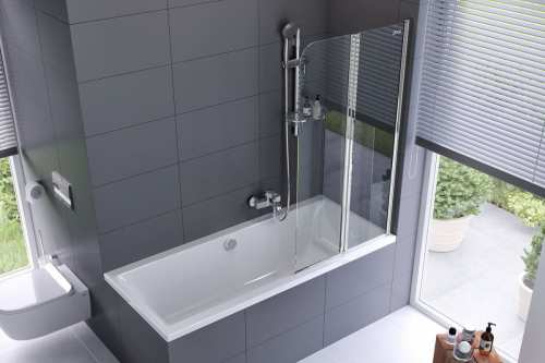 Excellent FLIPER parawan dwuczęściowy Prawy chrom 80/140 KAAX.1309.800.PR