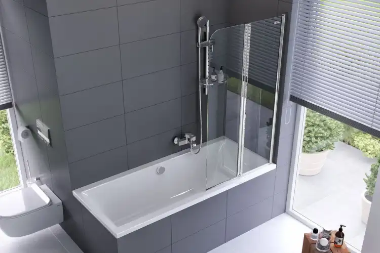 Excellent FLIPER parawan dwuczęściowy Prawy chrom 80/140 KAAX.1309.800.PR