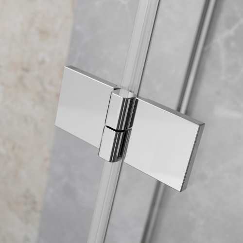 Radaway-Essenza-Chrome-detal-zawias-widok-z-zewnatrz