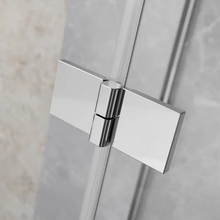 Radaway-Essenza-Chrome-detal-zawias-widok-z-zewnatrz