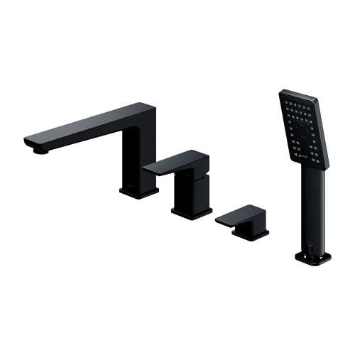 Omnires Parma bateria wannowa 4-otworowa  Czarny Mat PM7432BL